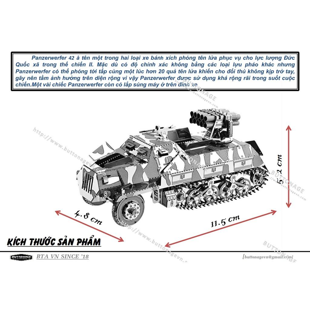 Mô Hình Lắp Ráp 3d BA0905 - Xe phao phản lực tự hành Panzerwerfer 42