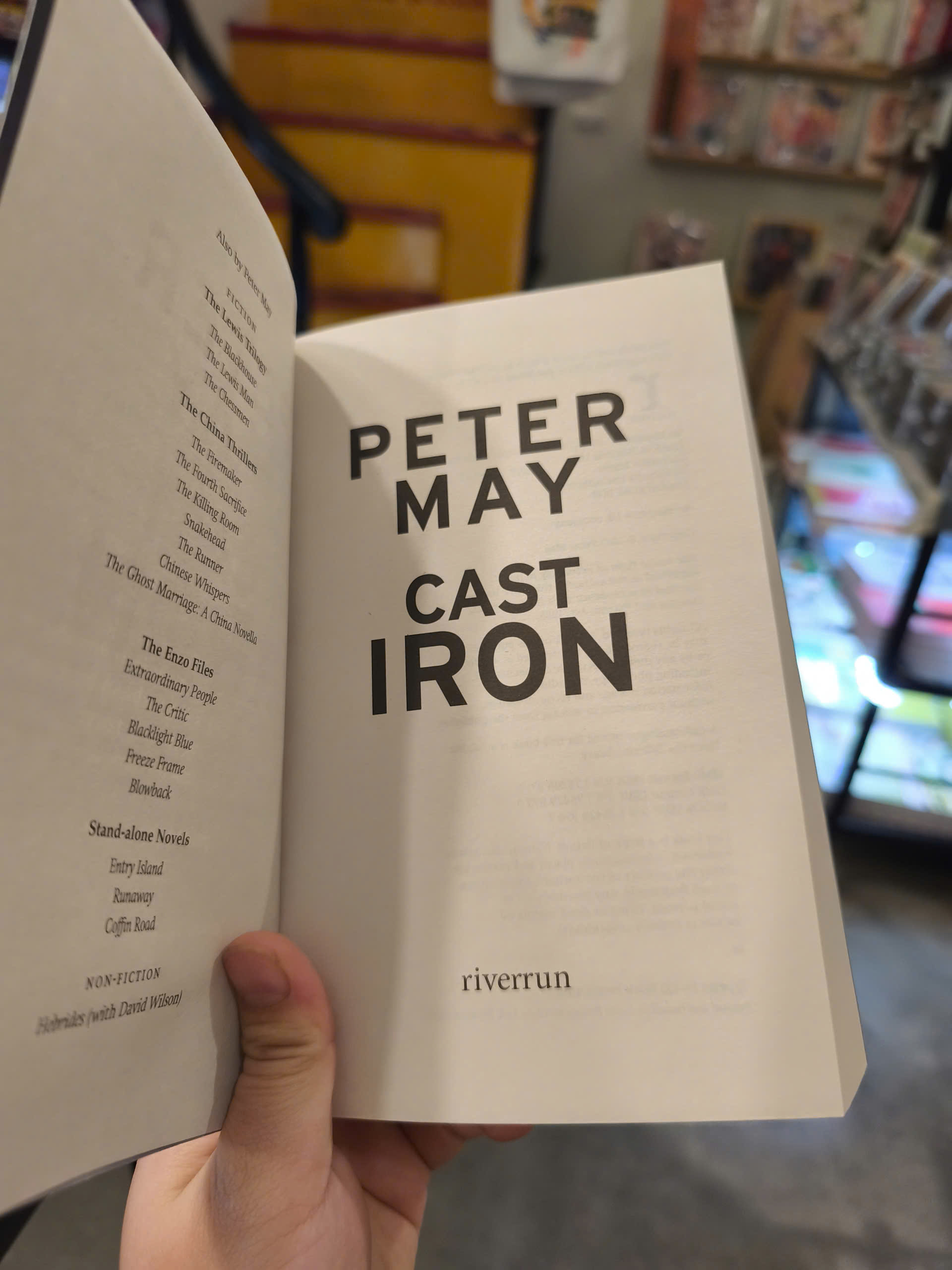 Sách - Cast Iron by Peter May | Mystery / Crime / Ngoại văn Nhập khẩu UK / Trinh thám Tiếng Anh