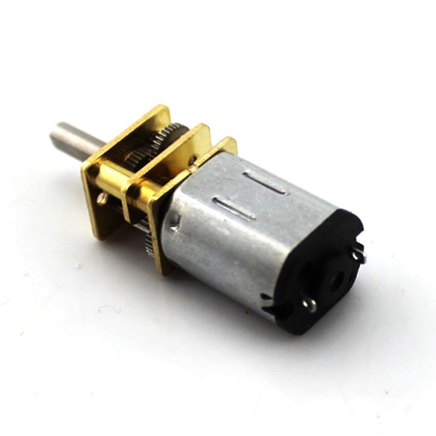 Động cơ giảm tốc GA12-N20 Motor giảm tốc mini , 3-6v siêu khỏe, bánh răng thép, nhỏ gọn, 40-75 vòng-phút TRỤC DÀI chế xe mô hình, khoá số điện tử, robot, đi kèm với bánh xe N20, gá N20.