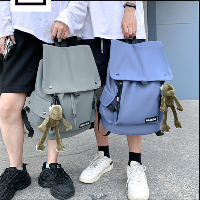 Balo ulzzang unisex Hàn Quốc, Balo đi học nam nữ nhiều ngăn tiện dụng vải mềm mại