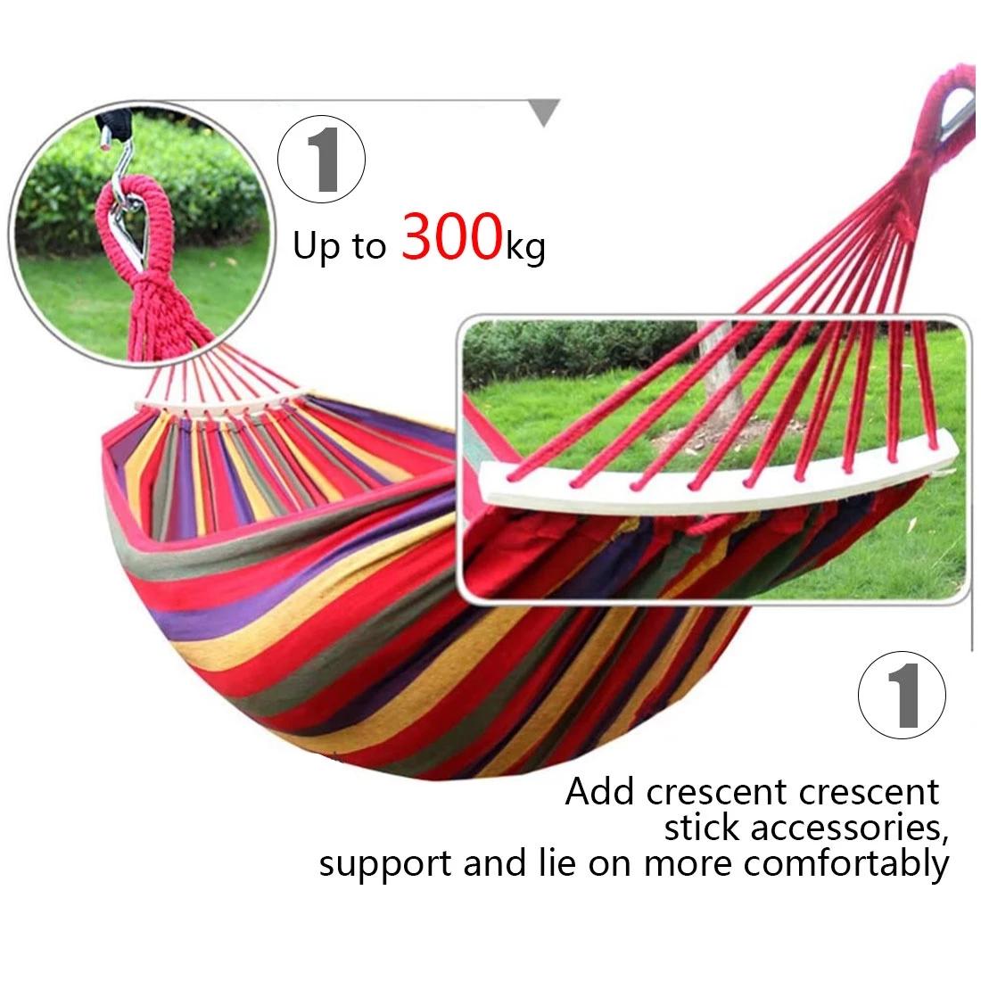 Cắm Trại Vải Bố Dày Dặn Võng Xanh Dương-Max Người 280*80/280*100/280*150 Võng Ngoài Trời Treo ghế Xích Đu