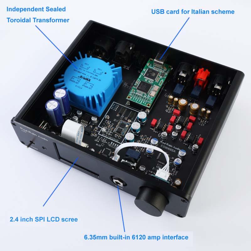 LUSYA DA68 HIFI Bluetooth 5.1 ES9068 Decoder USB DAC Sound Card Digital Interface Supports DSD512 PCM384 With Remote Control
