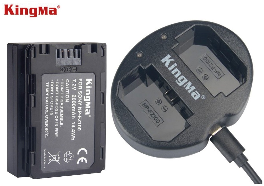 Combo 2 pin 1 sạc Kingma for Sony NP-FZ100 - Hàng chính hãng