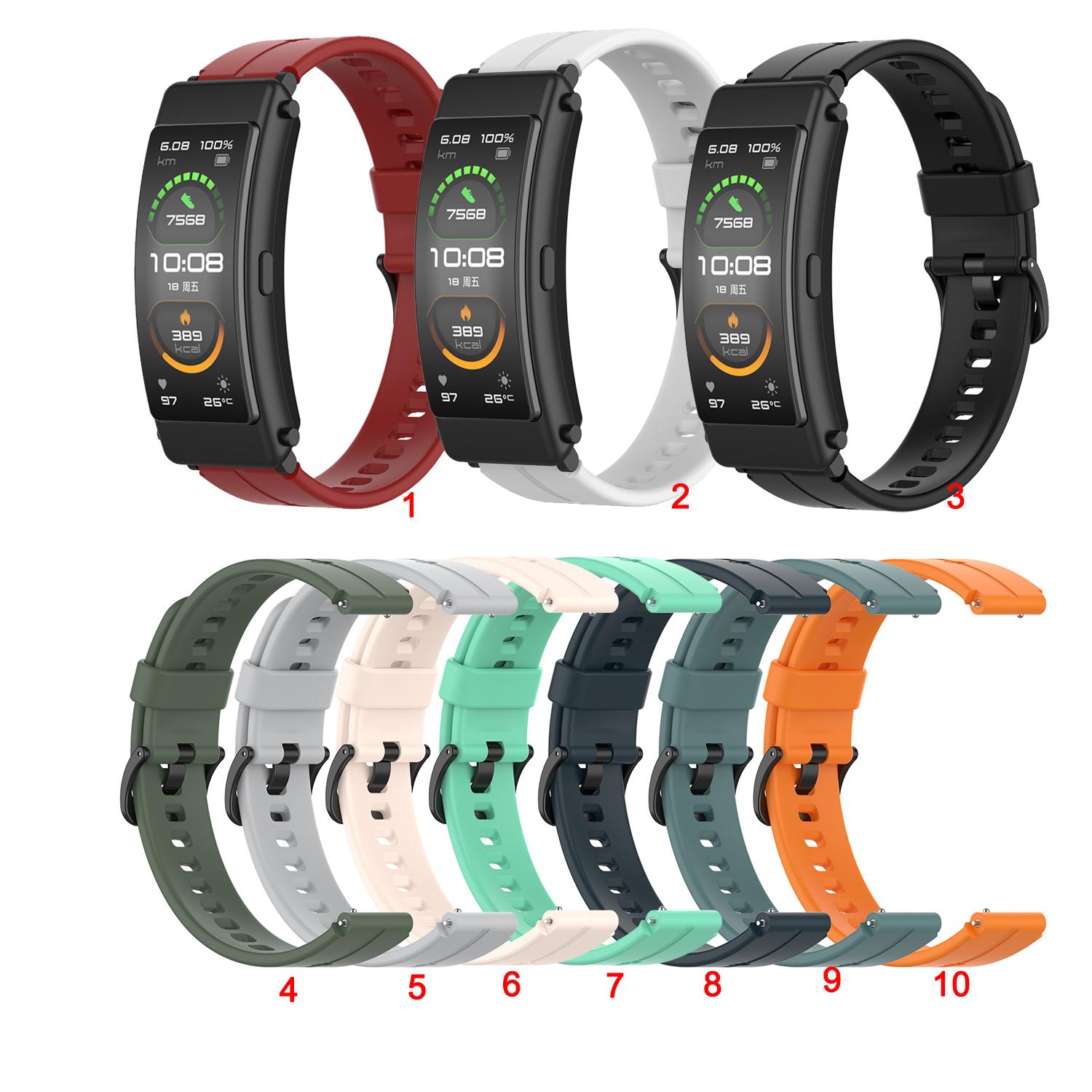 Dây Đeo Silicon Cho Đồng Hồ Thông Minh Huawei Band 3 6