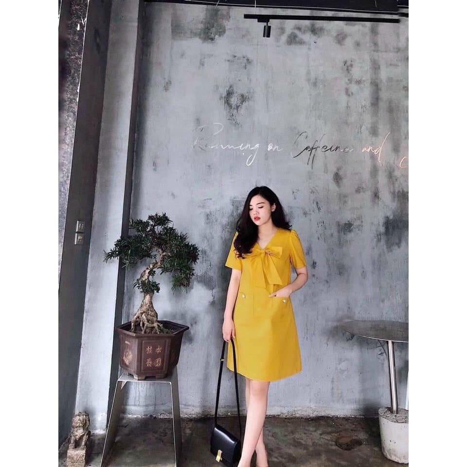 Váy bầu đẹp Aidenshop đầm bầu suông công sở chất mát hè 2021 maternity dress