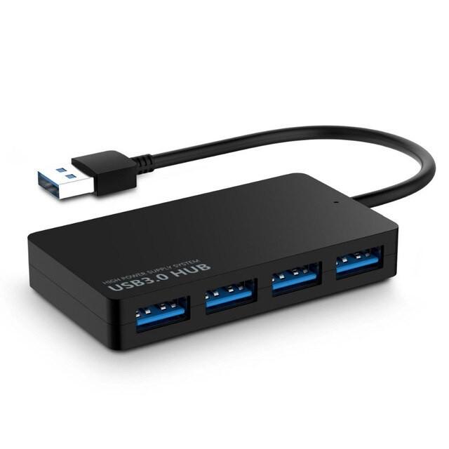 Bộ Hub USB 3.0 -chia  4 cổng  Tốc Độ Cao Siêu Mỏng Cho Máy Tính Để Bàn, Máy Tính Xách Tay, điện thoại