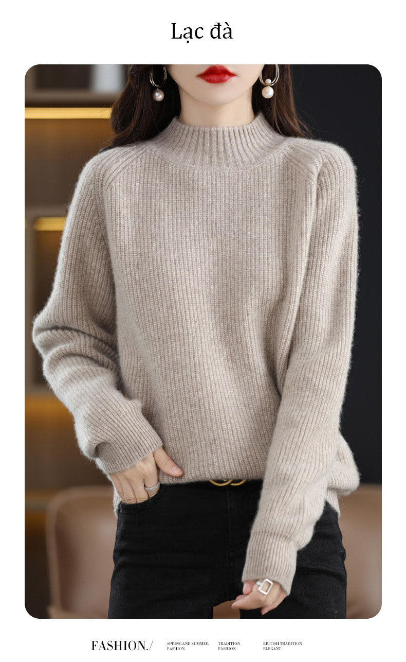 Áo len dệt kim dài tay mùa thu và mùa đông phong cách Nhật Bản mã RY310 