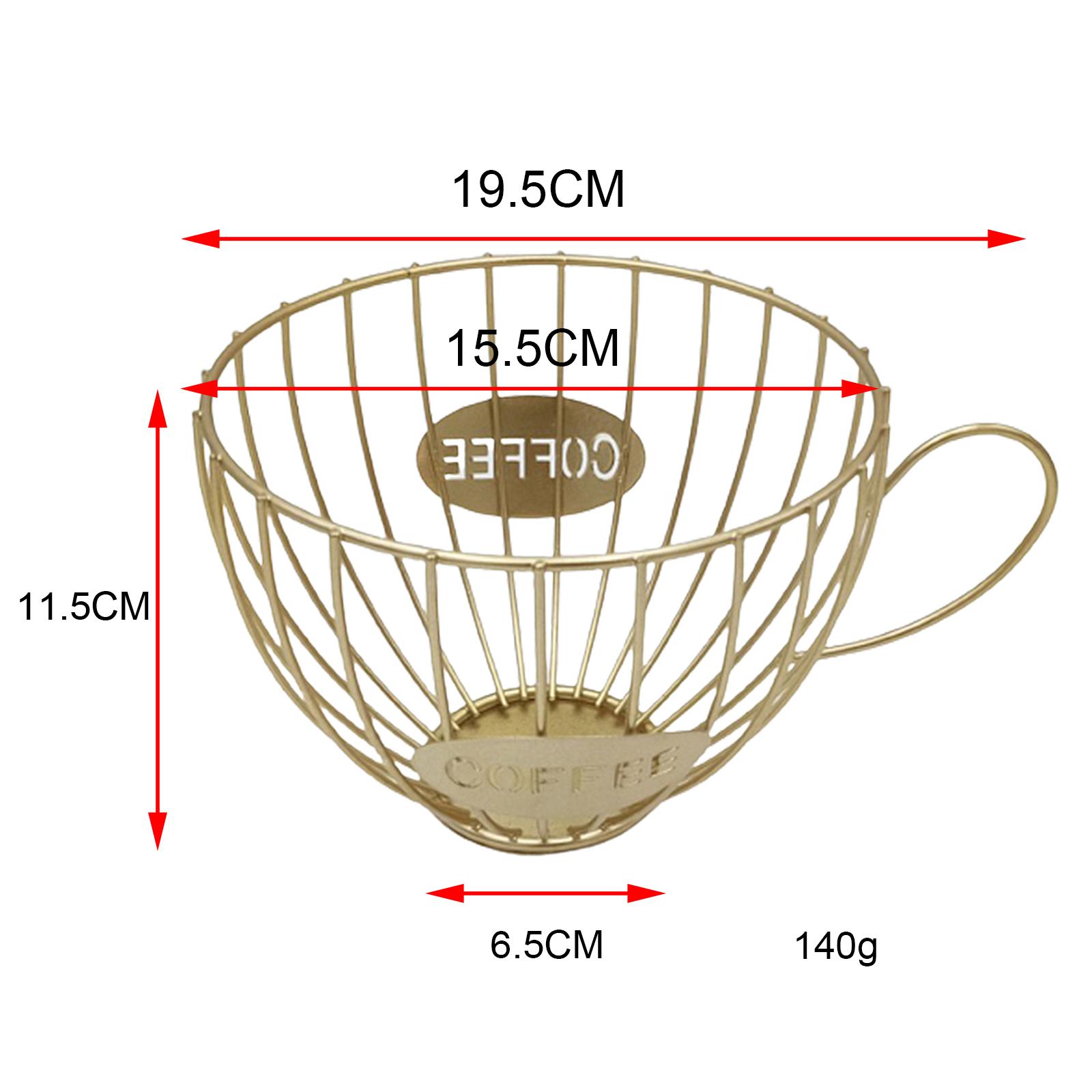 Coffee Pod Holder and Organizer Mug Coffee & Espresso Pod Holder Golden