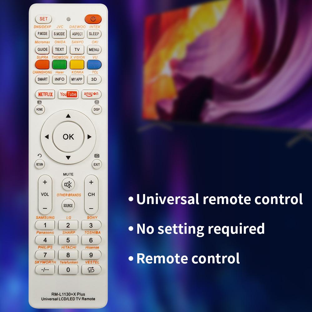 Universal RM-L1130 X Điều khiển từ xa thay thế cho tất cả truyền hình truyền hình thương hiệu RM-L113 12 RM-L1130 8