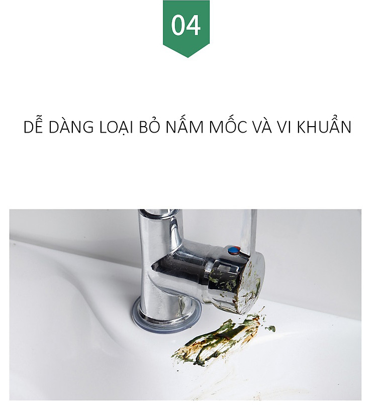 Gel tẩy mốc đa năng LKB 120ml - Tẩy nấm mốc silicon, gioăng cao su máy giặt, mốc chân tường - Loại Cực Mạnh - Hàng Chính Hãng