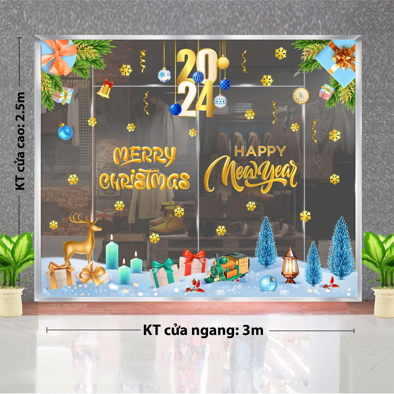 Decal trang trí NOEL 2024 combo số 62