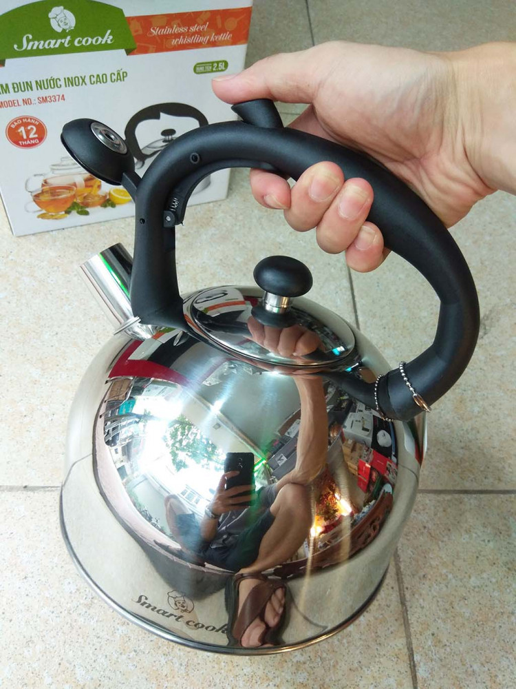 Ấm Đun Nước Inox 304 Elmich Smartcook 2.5L SM3374 Dùng Bếp Từ