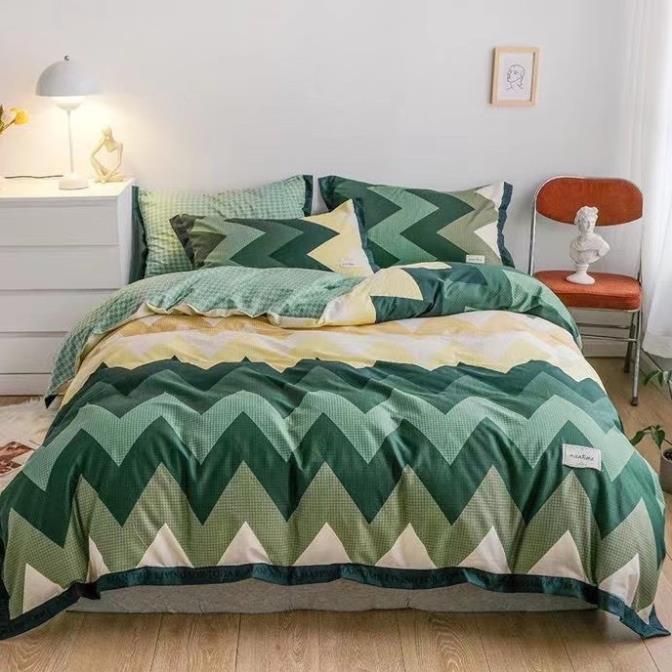 Bộ chăn ga gối cotton Nhật hàng cao cấp nhiều màu sắc