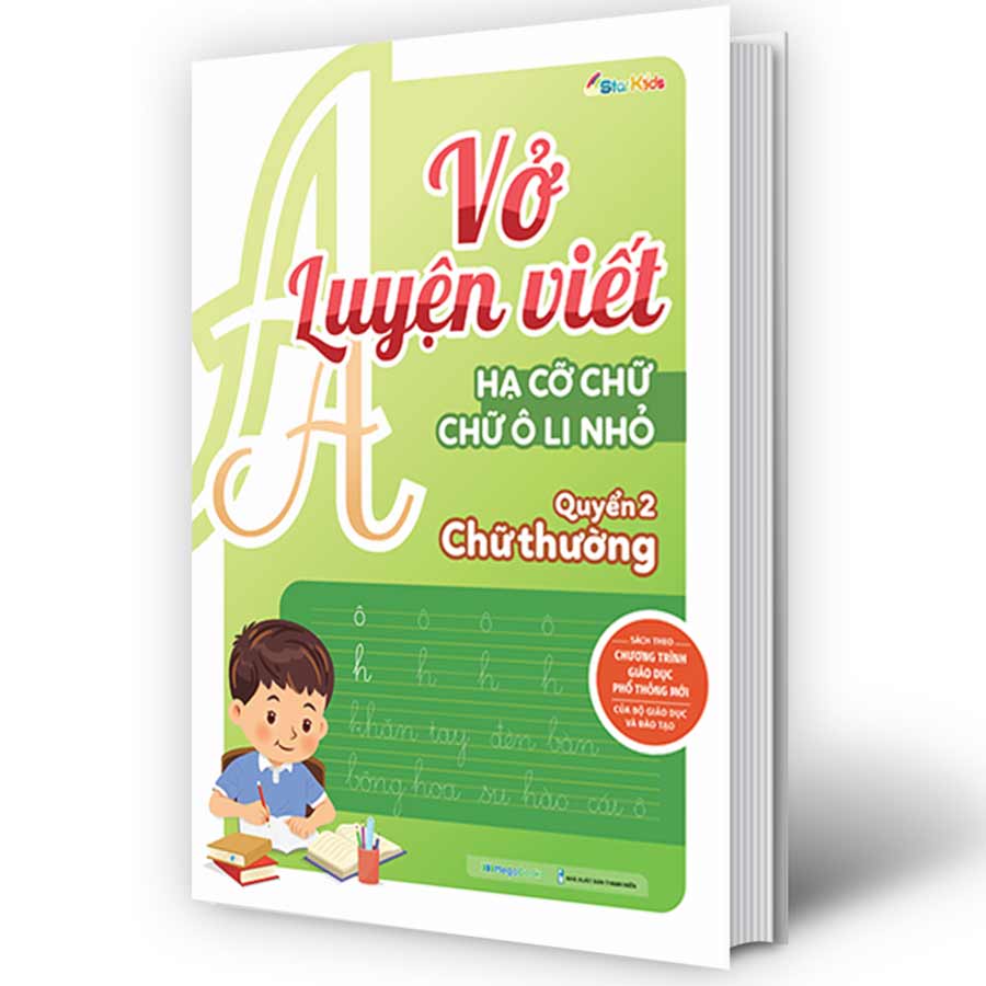 Vở luyện viết hạ cỡ chữ - chữ ô li nhỏ. Quyển 2: Chữ thường