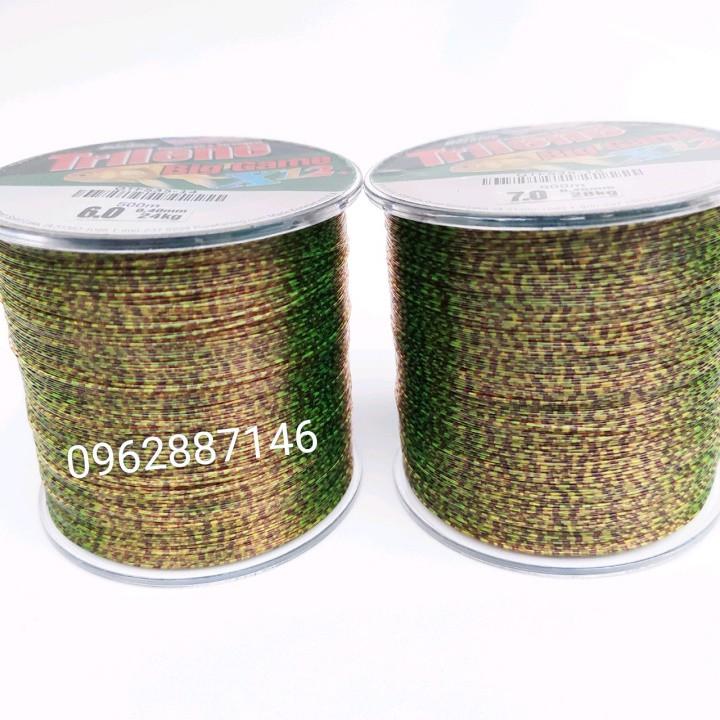 Cước câu cá cước mỹ triline 3D tàng hình 500m x12