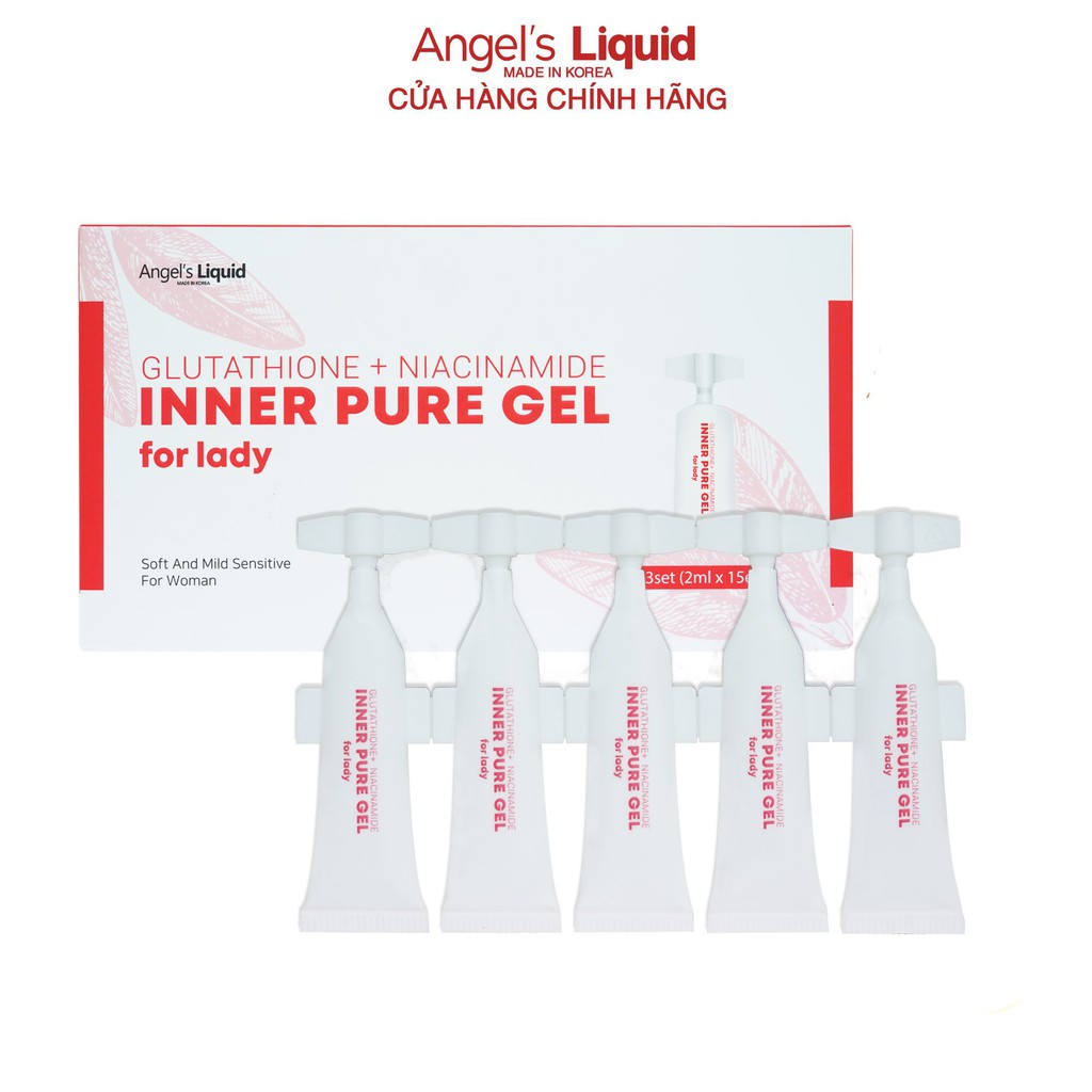 Siêu Tinh Chất Làm Hồng Se Khít Cô Bé Angel Liquid Glutathione Plus Niacinamide Inner Pure Gel 15 Ống