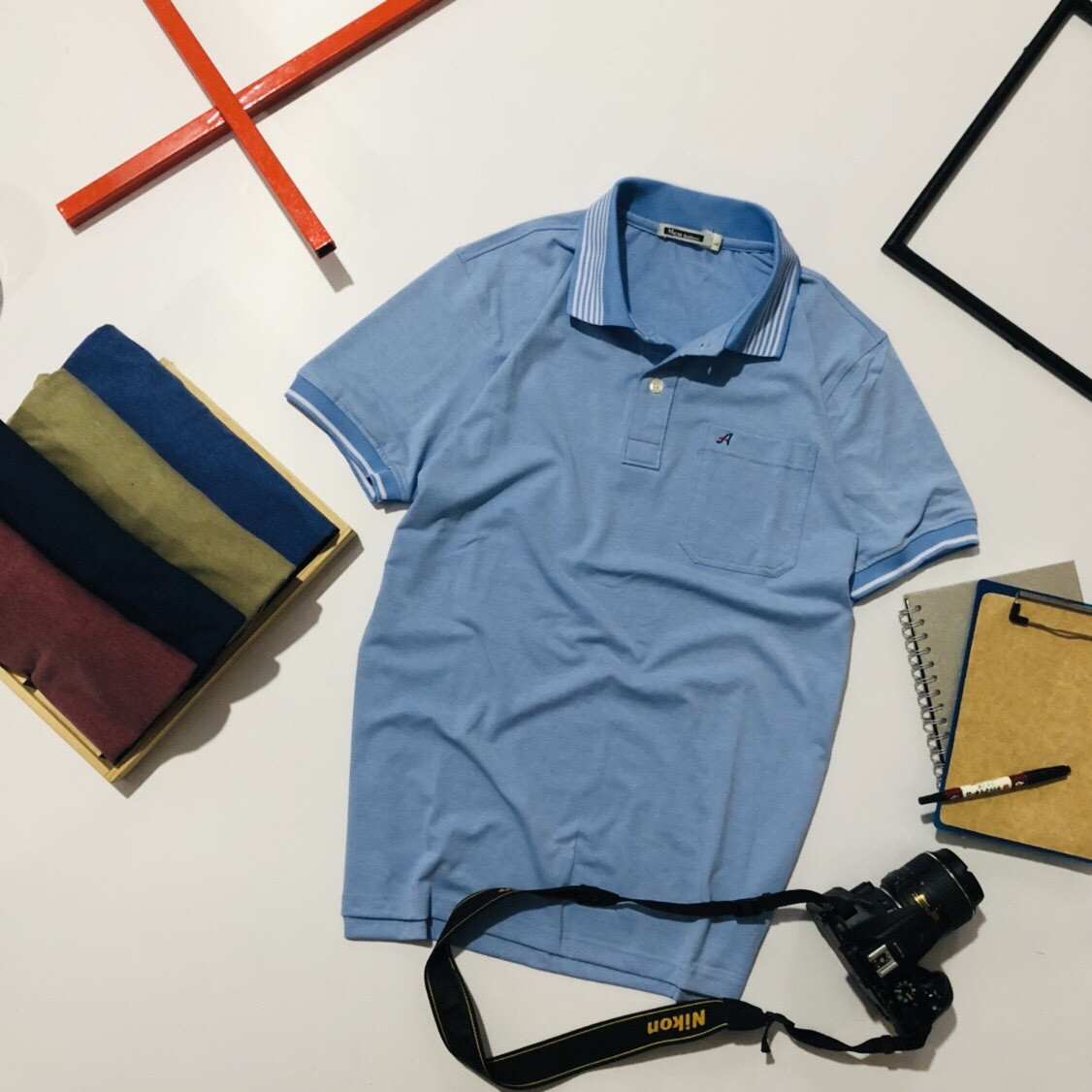 Áo thun nam trung niên cotton 100% mẫu TRƠN có túi cao cấp