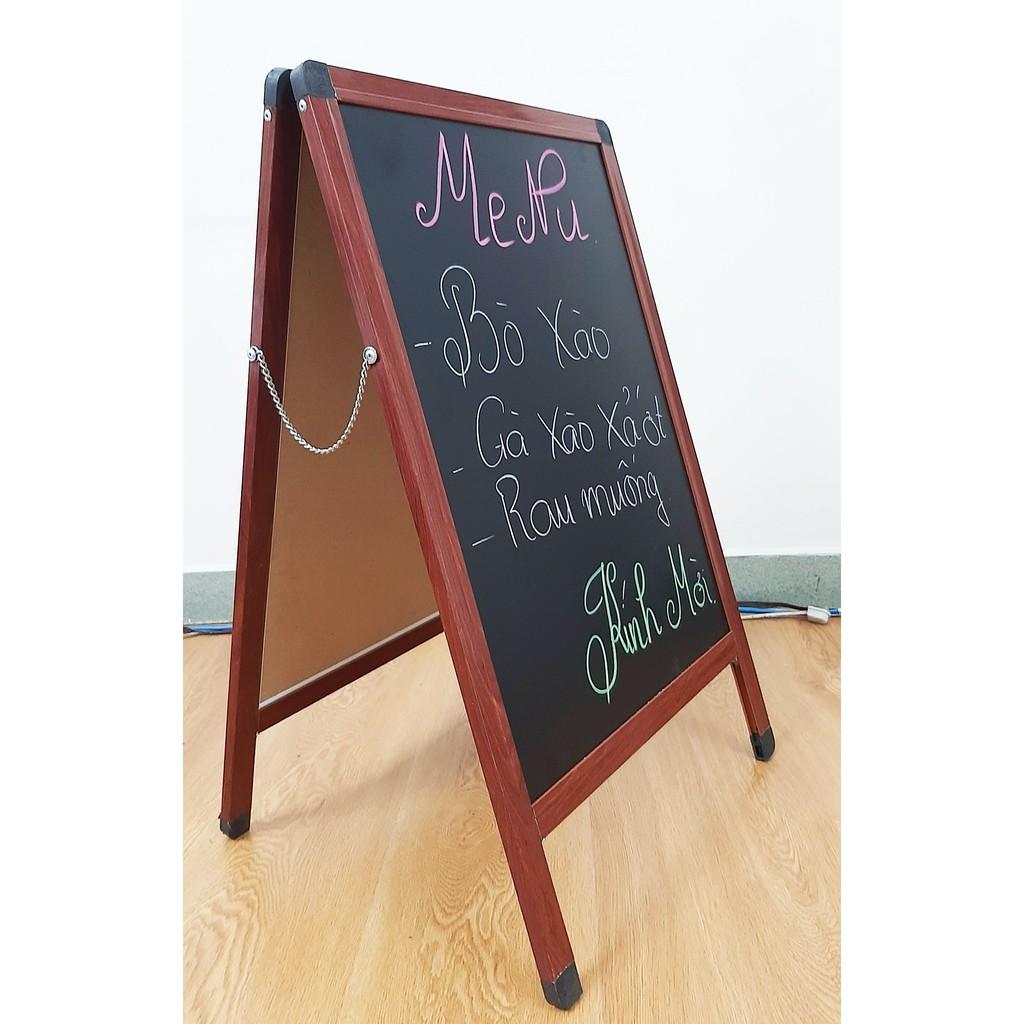 Bảng viết menu chữ A viết, kích thước bảng 45x65cm