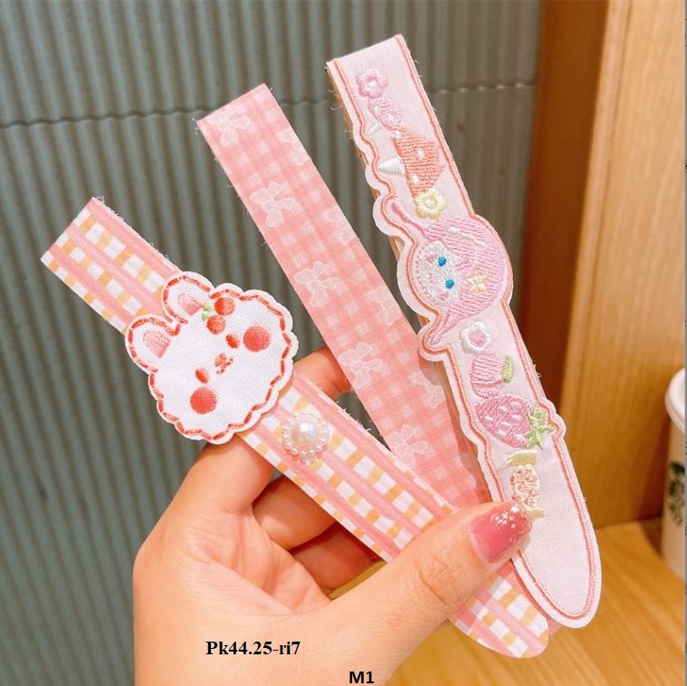 Pk44 Set 3 băng đô dán nhiều hình động vật siêu cute cho bé gái
