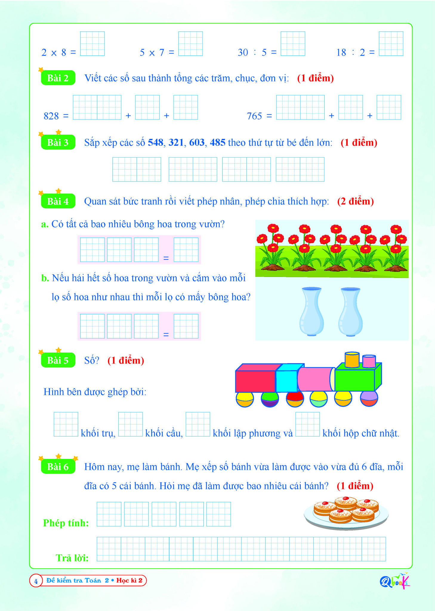 Combo Đề Kiểm Tra Toán, Tiếng Việt Lớp 2 - Cánh Diều (Tự Chọn Sách)