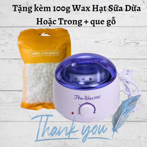 Nồi Nấu Sáp Wax Lông Pro Wax 100. Tặng 100g Wax Sữa Dừa Khi Mua Nồi.