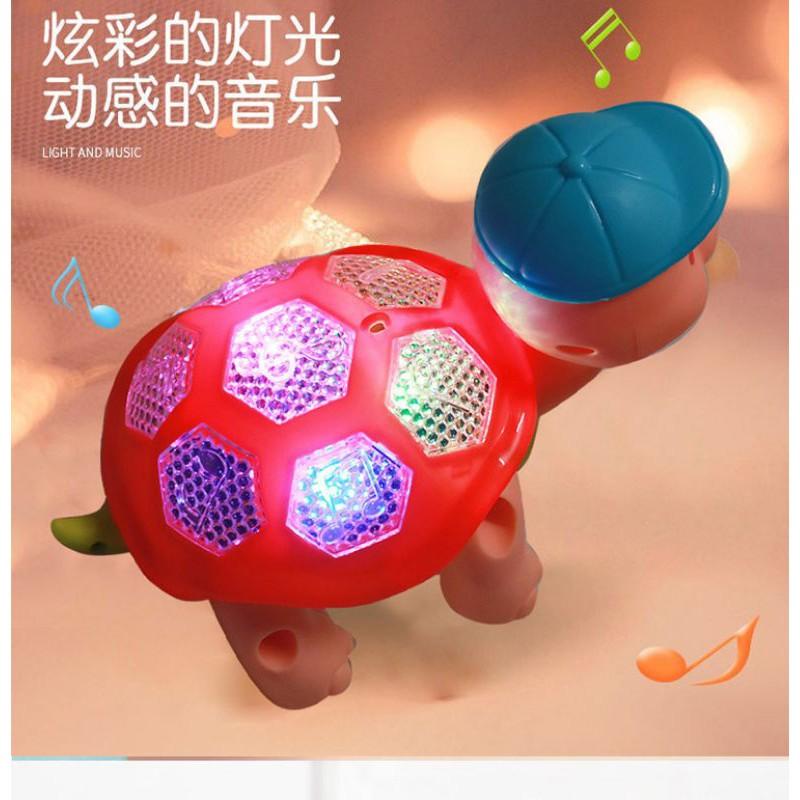 Đồ chơi rùa pin chạy pin, nhạc, đèn
