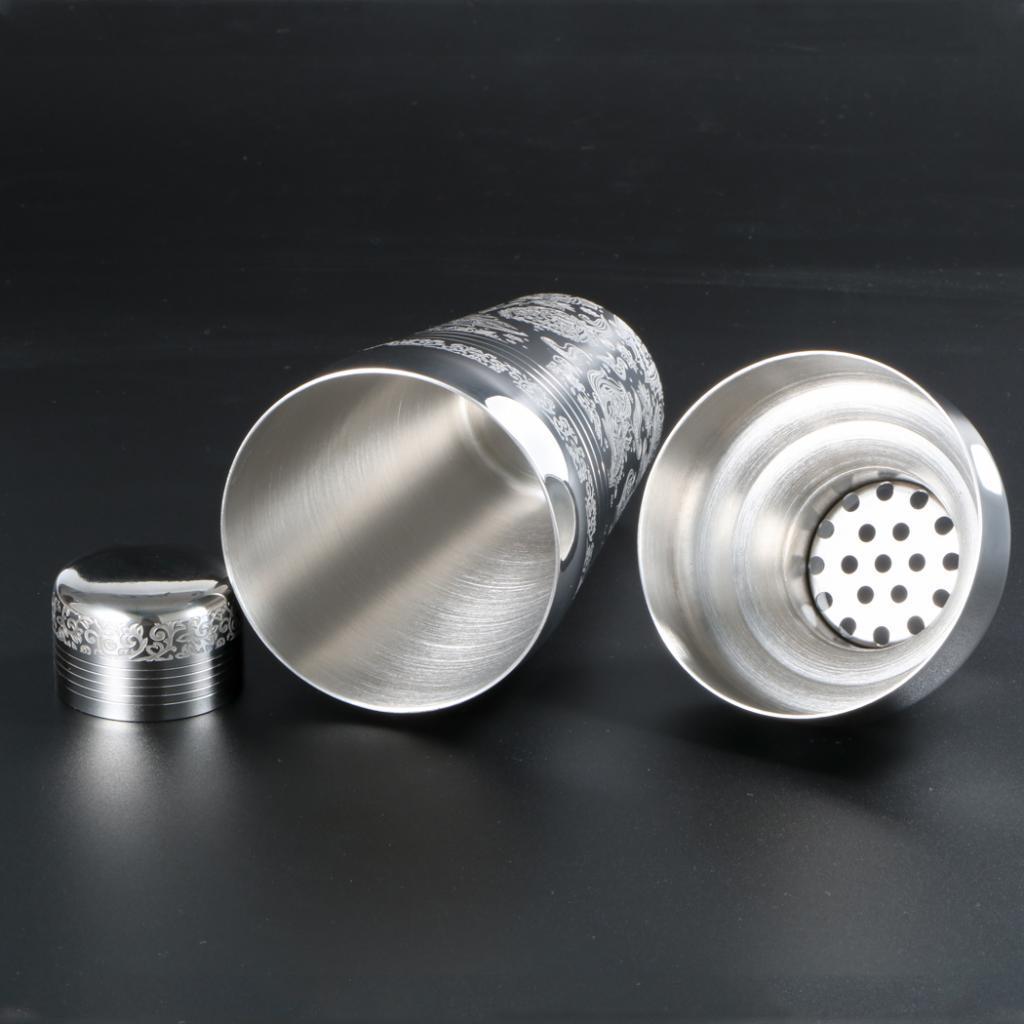 Stainless 410ml/510ml Martini Cocktail Shaker Bartender Mixer Barware