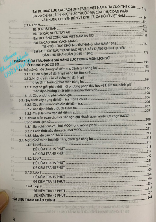 Sách - Dạy học phát triển năng lực môn Lịch Sử Trung học cơ sở