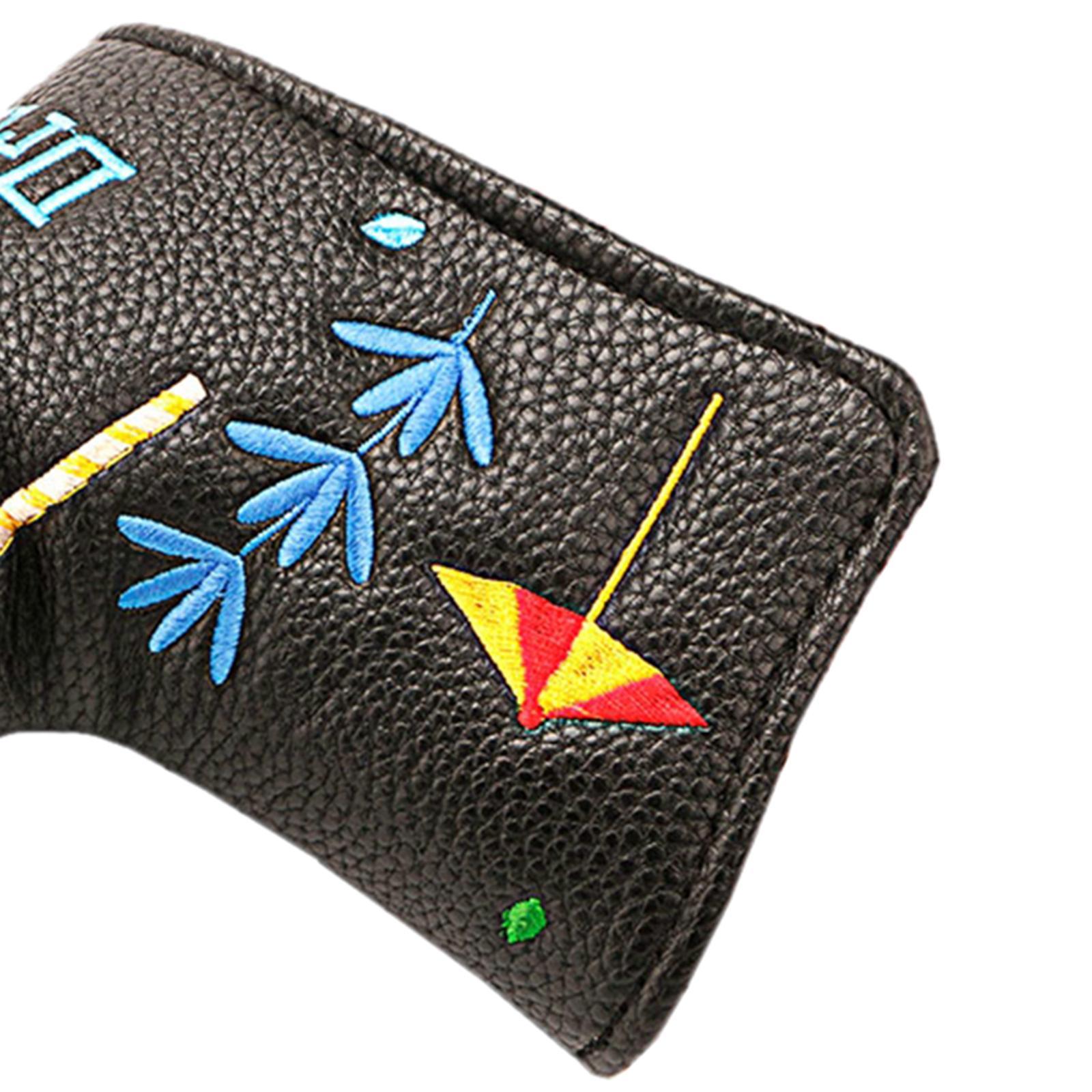 Golf Putter Headcover Club Head Cover Protection Waterproof Black