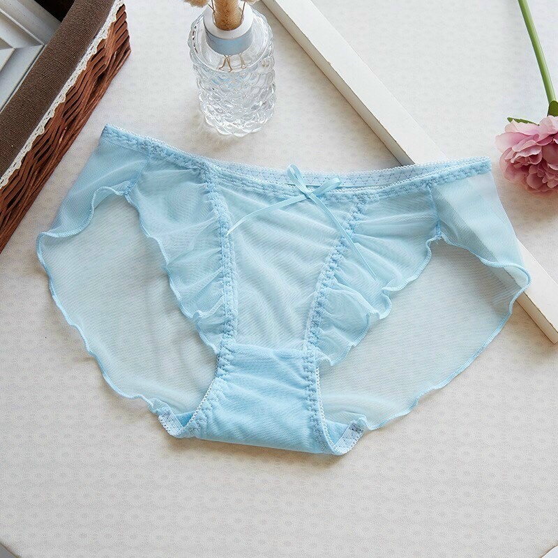Combo 5 Quần Lót Ren Nữ Phối bèo trong suốt siêu xinh
