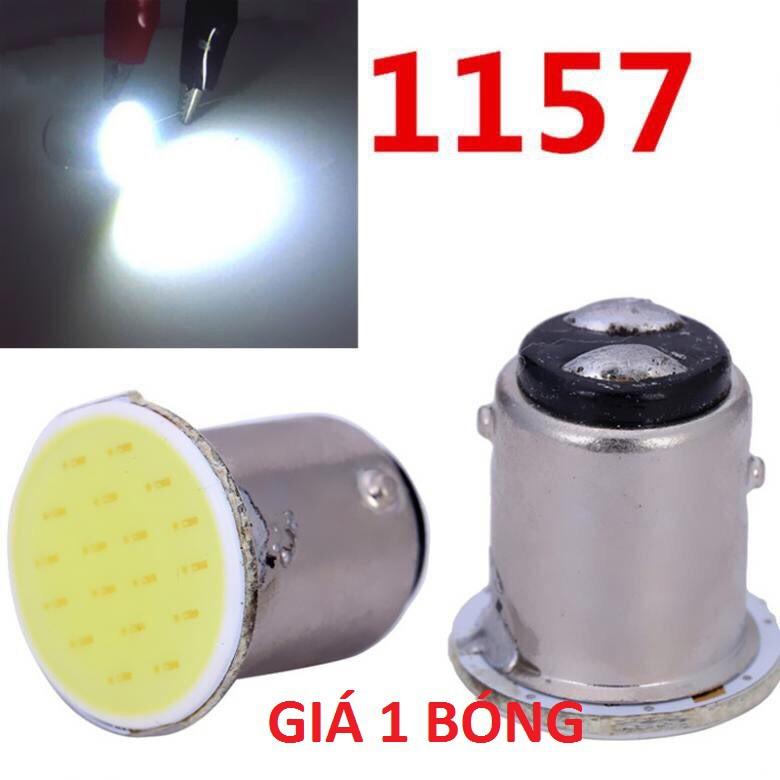 BÓNG ĐÈN LED XI NHAN, ĐÈN HẬU, PHANH, LÙI 12 LED COB Chân 1156 Hoặc 1157 Cho Xe Máy, Ô Tô 12V - 24V (Giá 1 Bóng)