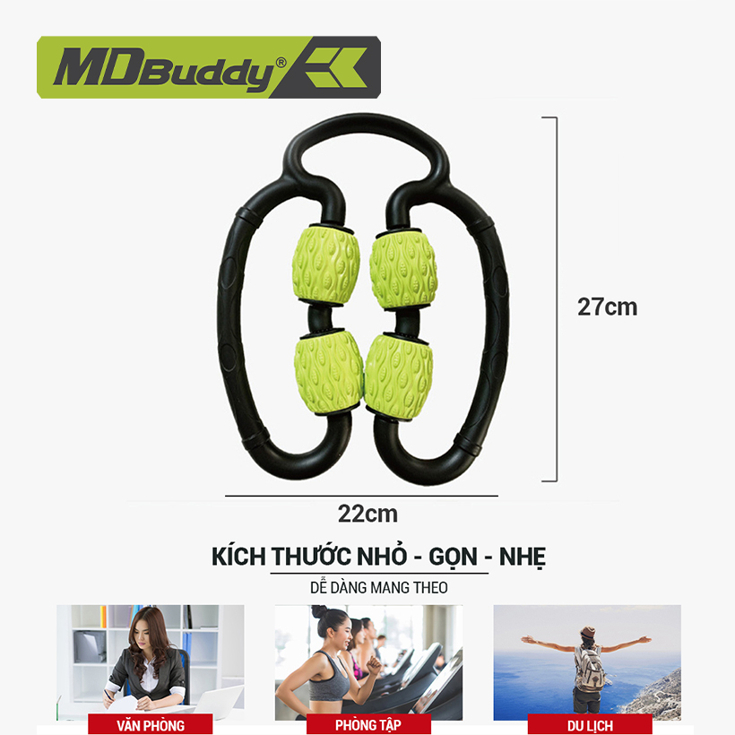 Dụng Cụ Mát Xa Thư giãn Toàn Thân MDBuddy MD12103 Chất Liệu Abs, Eva