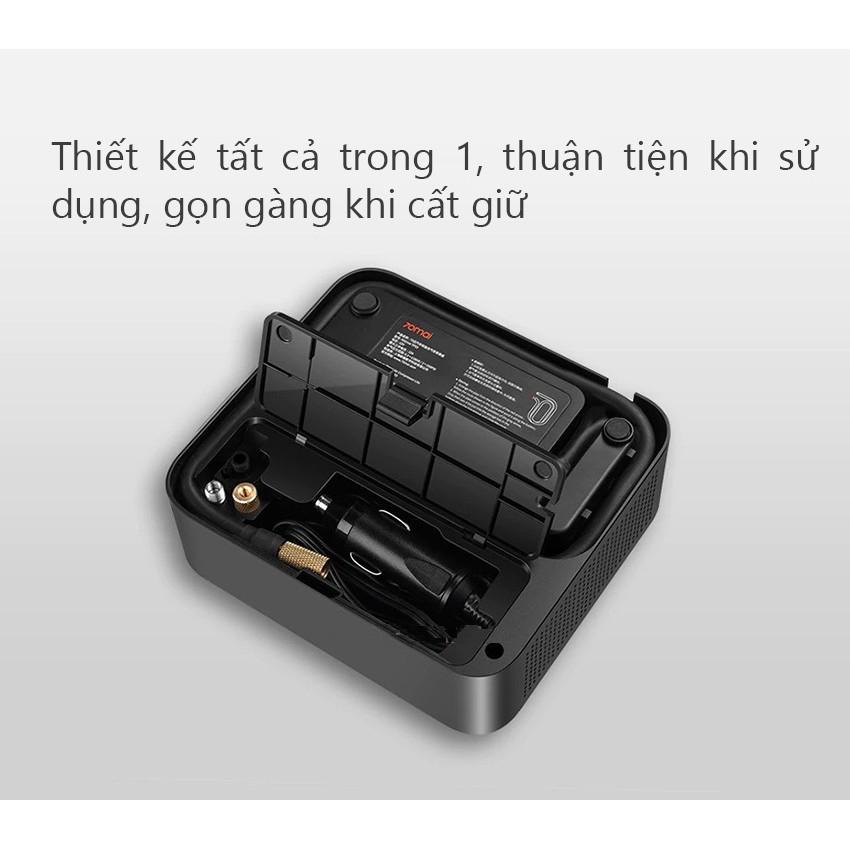 Máy bơm lốp xe ô tô Xiaomi 70Mai air compressor Lite TỰ NGẮT độ ồn thấp mã lực lớn - có hiển thị áp suất