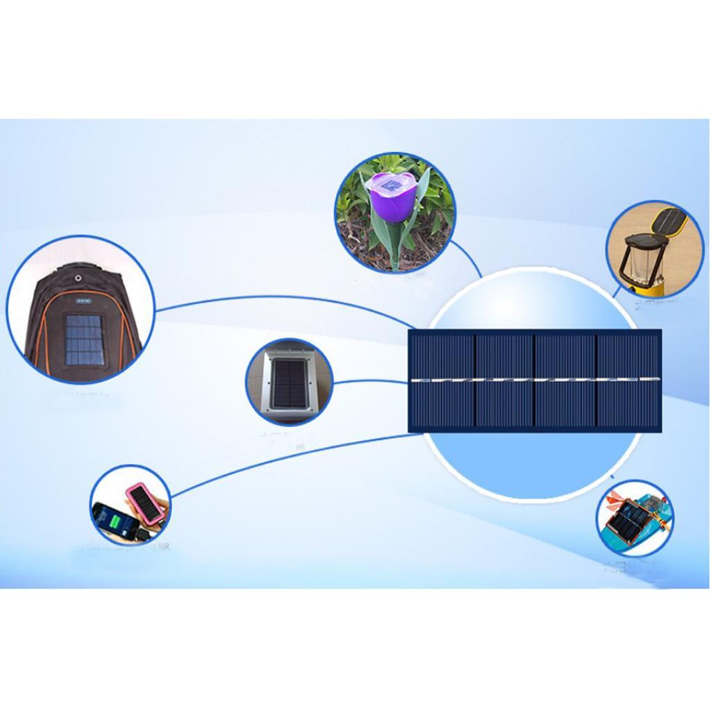 2 x Mini Solar Panel Small Solar Battery Charger with Cable for Mobile Phone