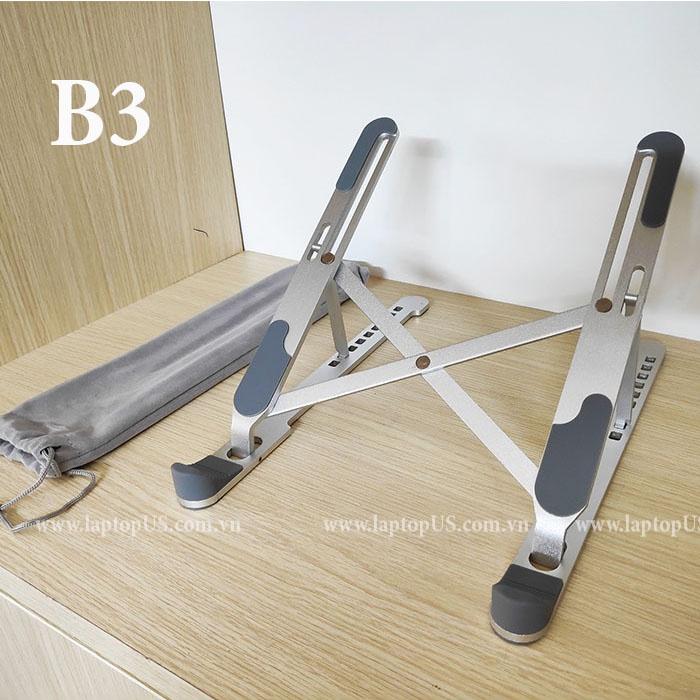 Kệ Giá Đỡ dành cho Laptop Macbook Stand Nhôm Tản Nhiệt Tặng Kèm Túi Chống Trầy