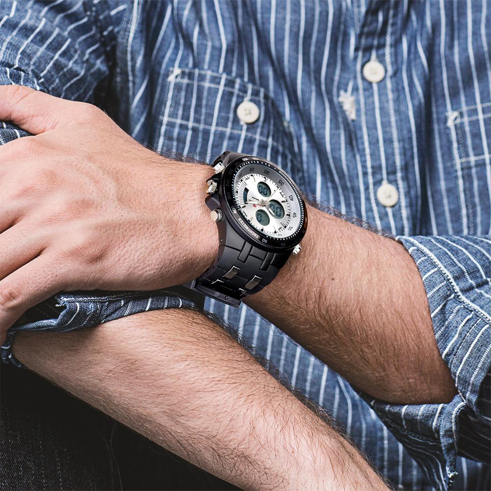 Đồng hồ Thời trang Nam MIZUMS dây bằng thép không gỉ,chống thấm nước 3ATM