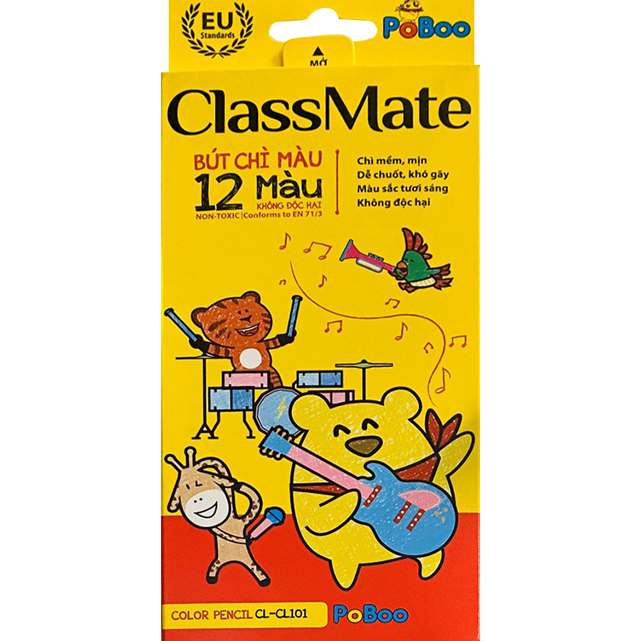 Bút Chì Màu Classmate CL101 - 12 Màu