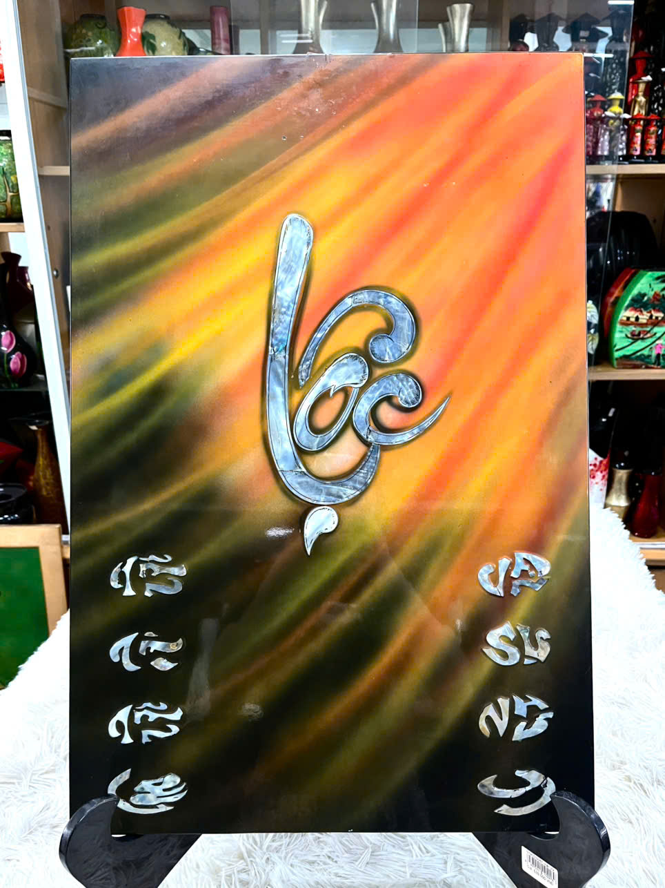 [XẢ KHO]Tranh lịch sơn mài cao cấp Thanh Bình Lê size 40x60 cm