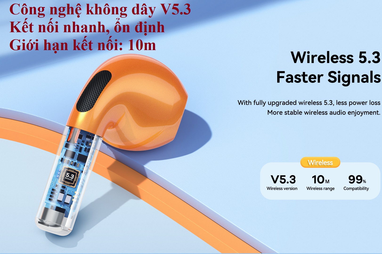 Tai nghe  không dây Bluetooth V5.3 hộp kim loại sang trọng Remax TWS-10i Metal - Hàng chính hãng