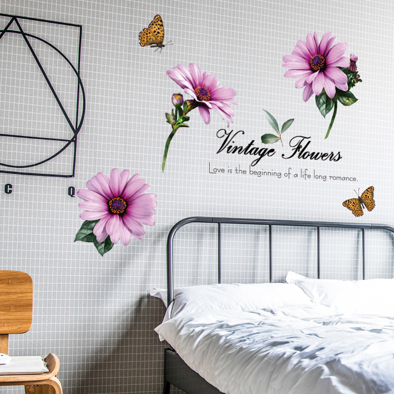 Decal dán tường Vintage Flowers SK9231