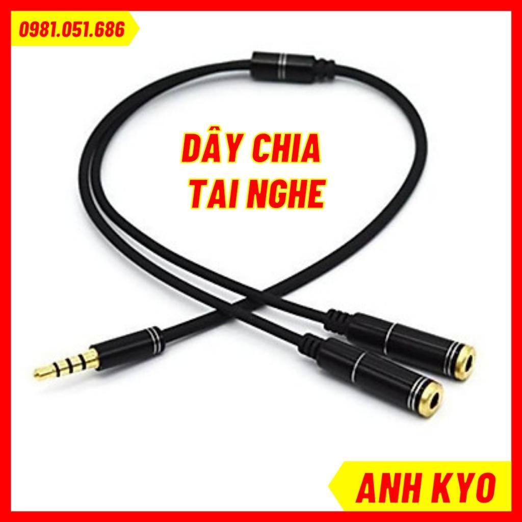 Dây Chia Tai Nghe 1 Ra 2 Hay 3.5 Ra 2 Cổng Và Dây 2 Cổng 3.5 Sang 1 Cổng 3.5, Dây Chia Tai Nghe Cao Cấp