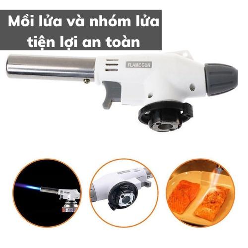 Khò gas mini đa năng tiện lợi đầu khò thép không gỉ chỉnh nhiệt lên tới 1400 độ C cho nấu ăn pha chế bảo hành 1 đổi 1