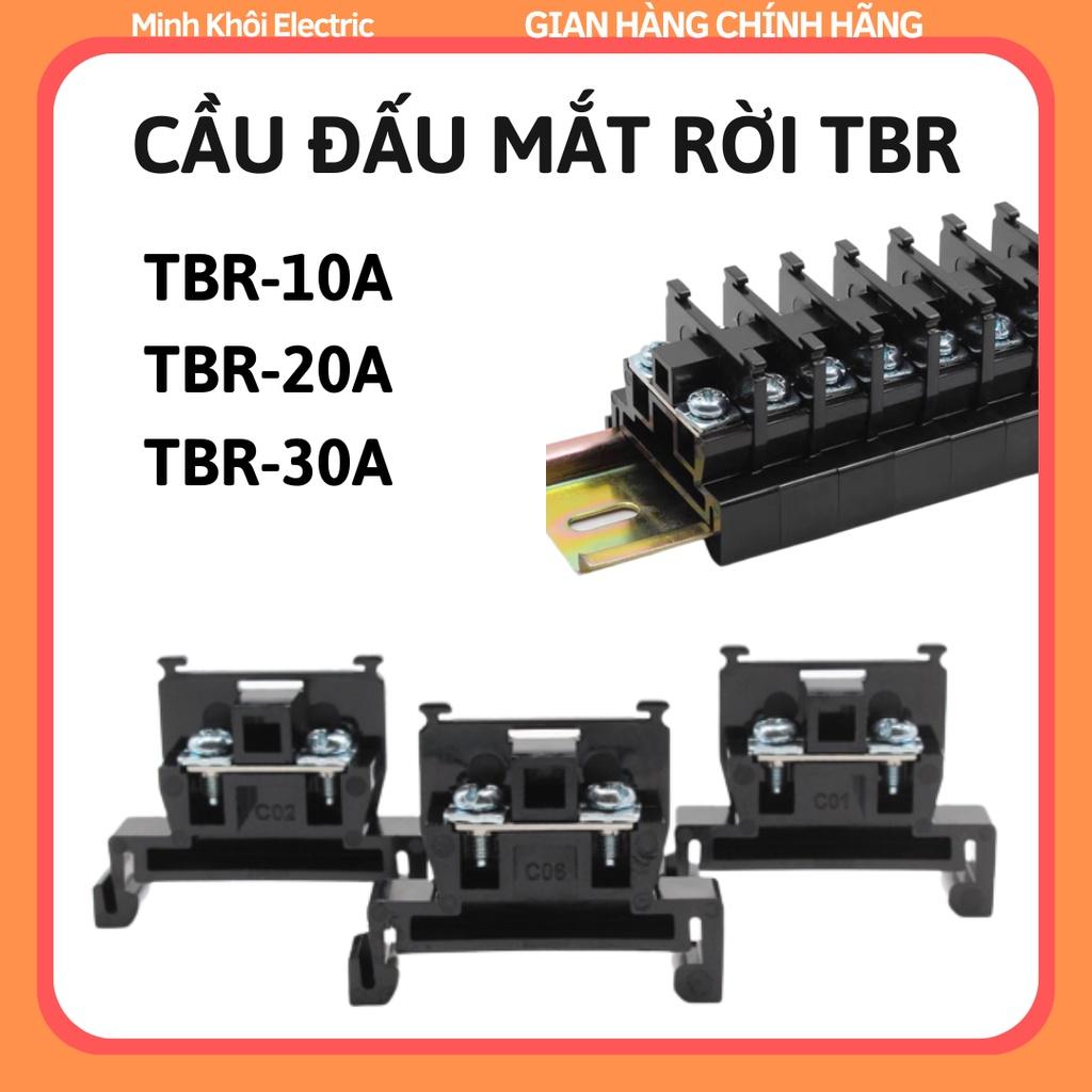 Cầu Đấu Mắt Rời TBR 10A, 20A,30A,cầu đấu dây điện domino tép,terminal tép TBR-20A, 10A,30A