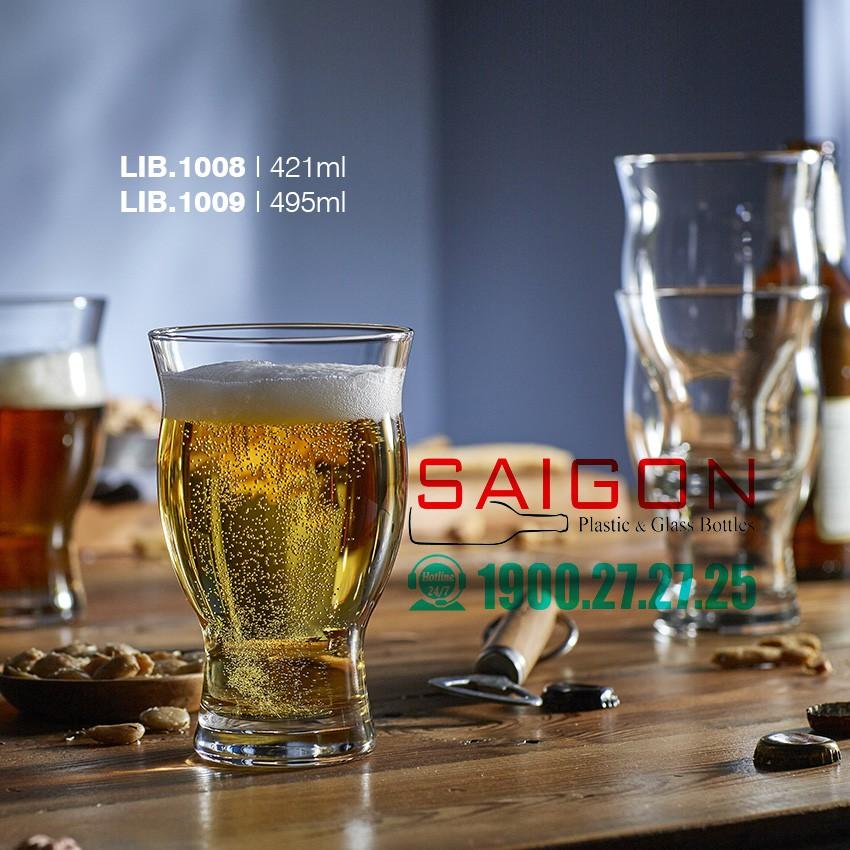 Ly Bia Thủy Tinh Libbey Stacking Beer GLass 421ml | 495ml