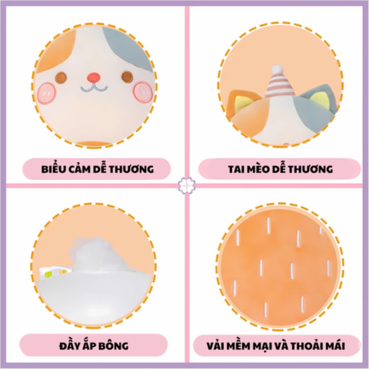 Đồ chơi thú bông hình mèo đội nón 45cm VALUE TOYS M1-25