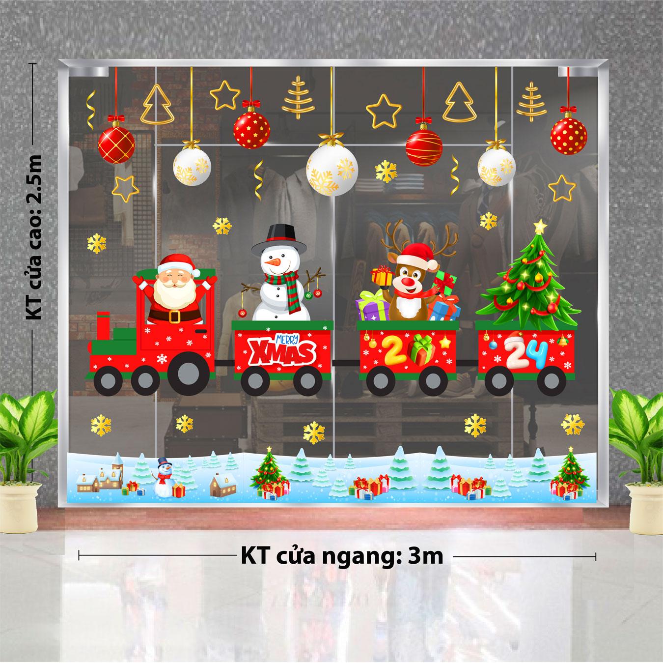 Decal trang trí NOEL 2024 combo số 92