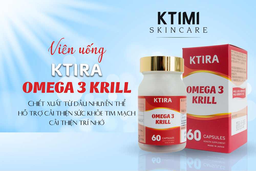 Dầu Nhuyễn Thể KTIRA OMEGA 3 KRILL - Viên Uống Bổ Sung Dinh Dưỡng