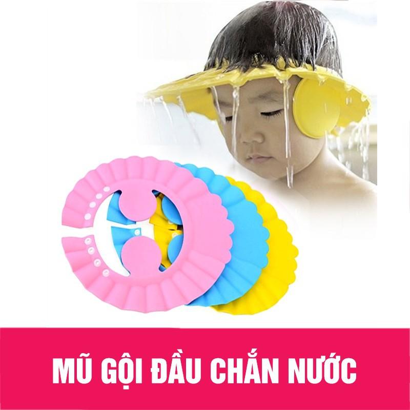 Nón gội đầu chắn nước cho bé an toàn khi tắm gội cho trẻ