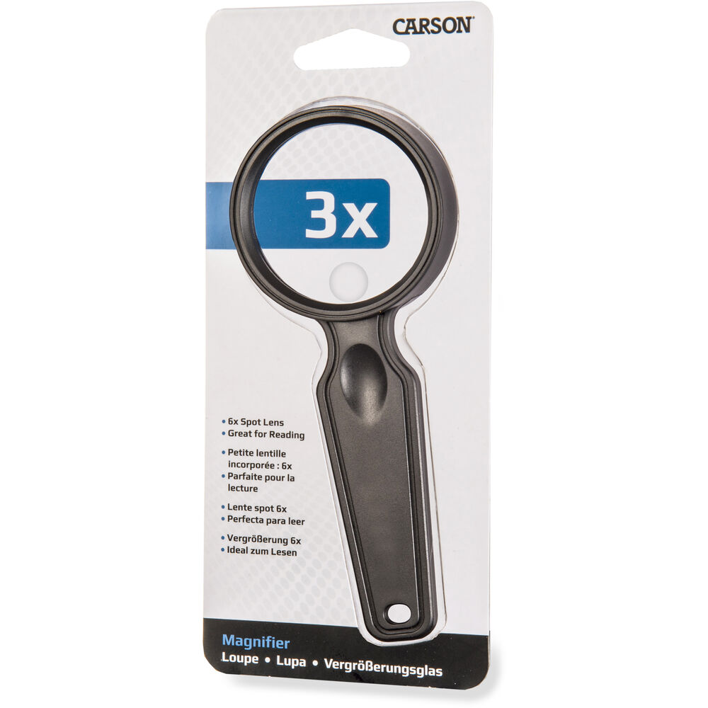 Kính lúp cầm tay Carson DS-50GL 3x - Hàng chính hãng