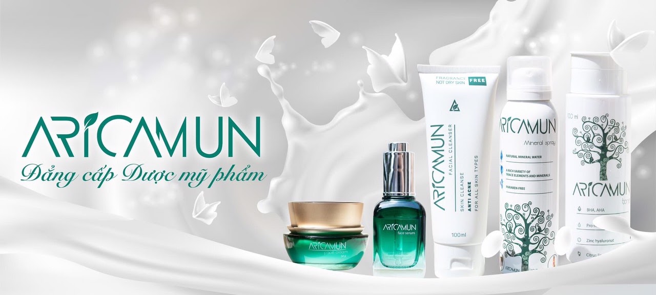 Set Bộ 5 món Dược Mỹ Phẩm Aricamun chăm sóc da mặt